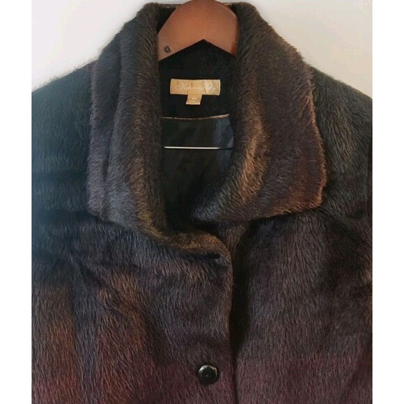 Katherine Kelly Peru Alpaca Wool Blend Ombre Coat Jacket Women’s Size 14 - Picture 3 of 12